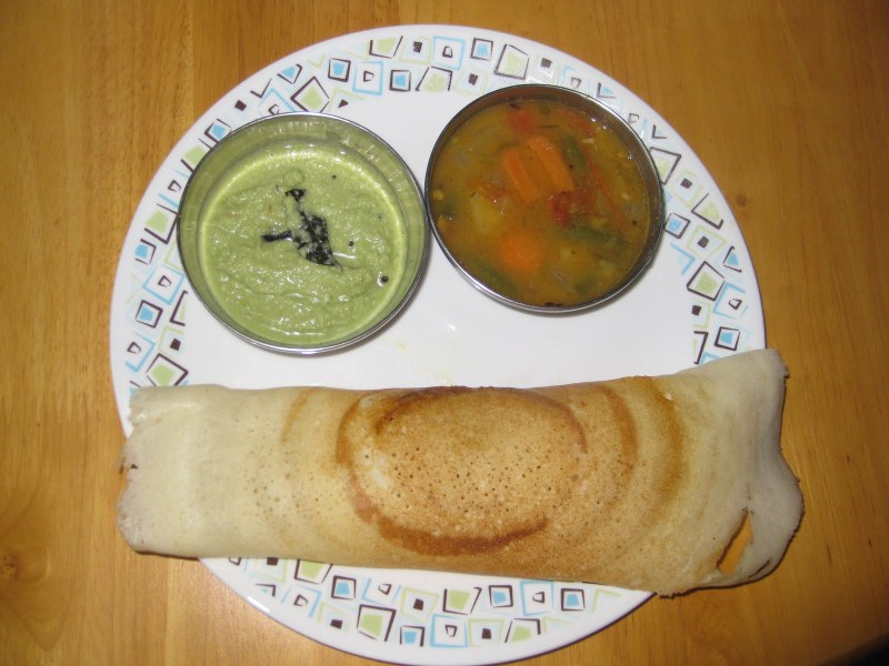 Masala Dosa Indian Dish